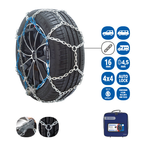 On-road snow chains