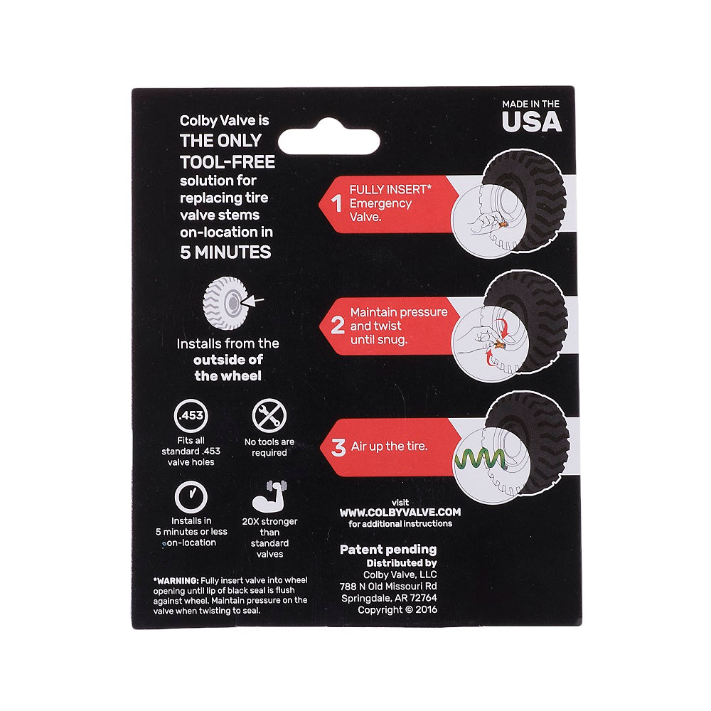 Colby Valve Emergency Valve System 2er Pack