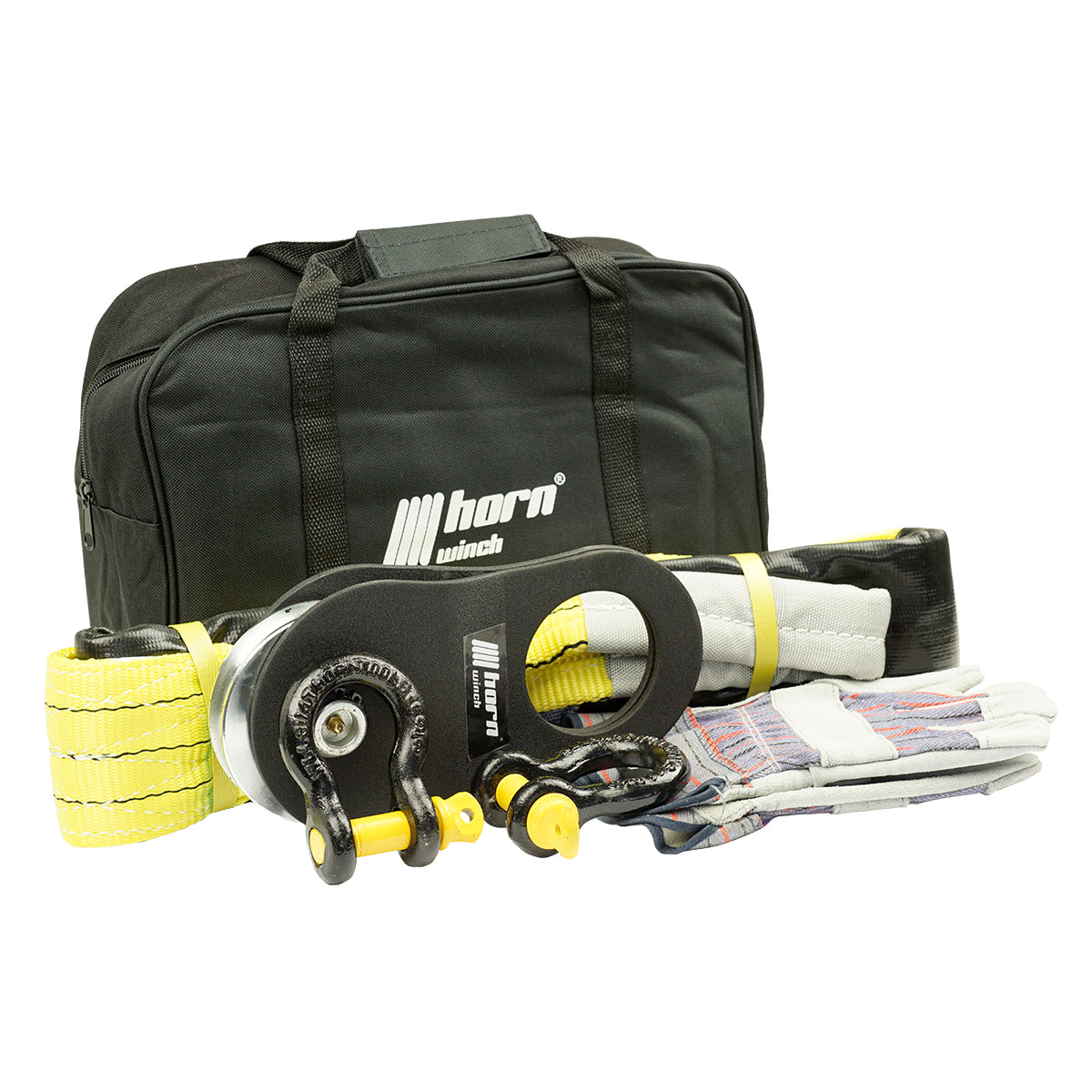 Horntools winch accessory kit with bag